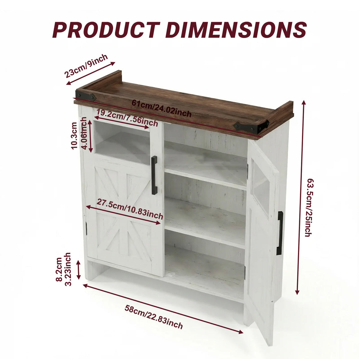 Bathroom Wall Cabinet With Adjustable Shelves And Towel Hook