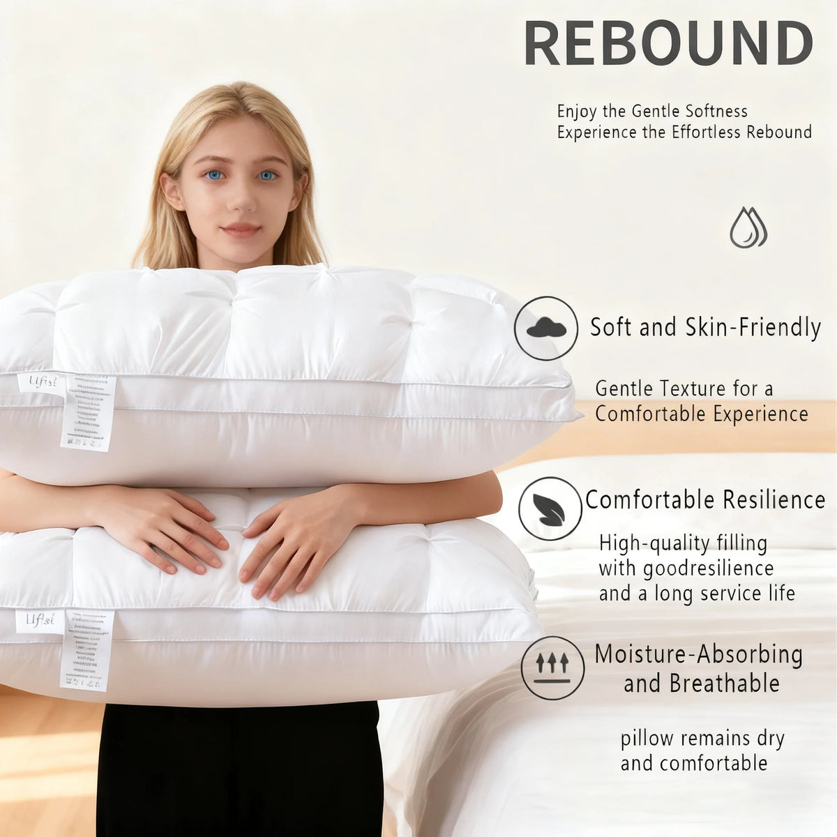 Ufist Premium Hotel Pillows For All Sleeping Positions