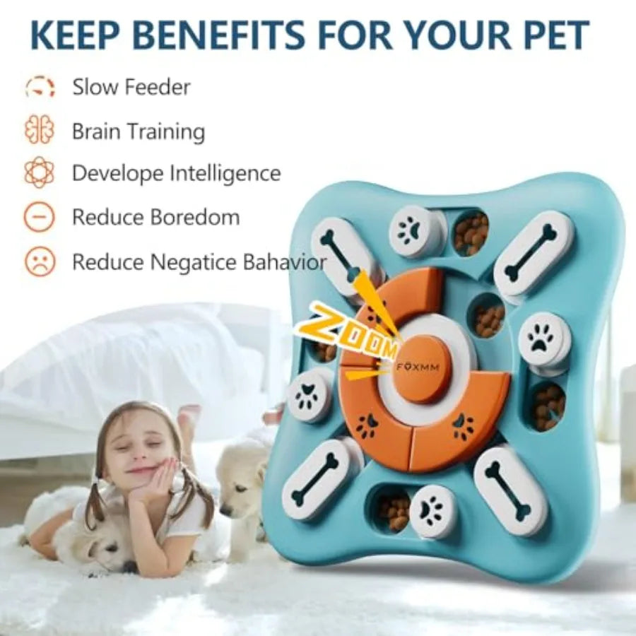 No Brand Interactive Dog Treat Puzzle Toy For Mental Enrichment
