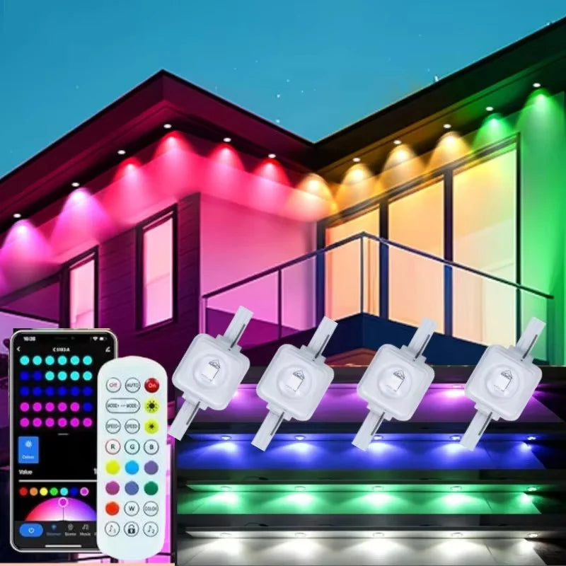 Mimirgb Smart Permanent Outdoor Eaves Lights With App Remote