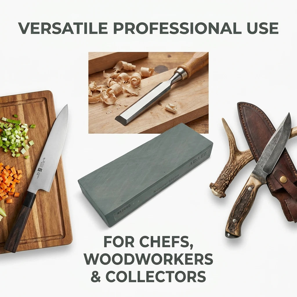 ADAEE 12000 Grit Natural Slate Whetstone Knife Sharpening Stone