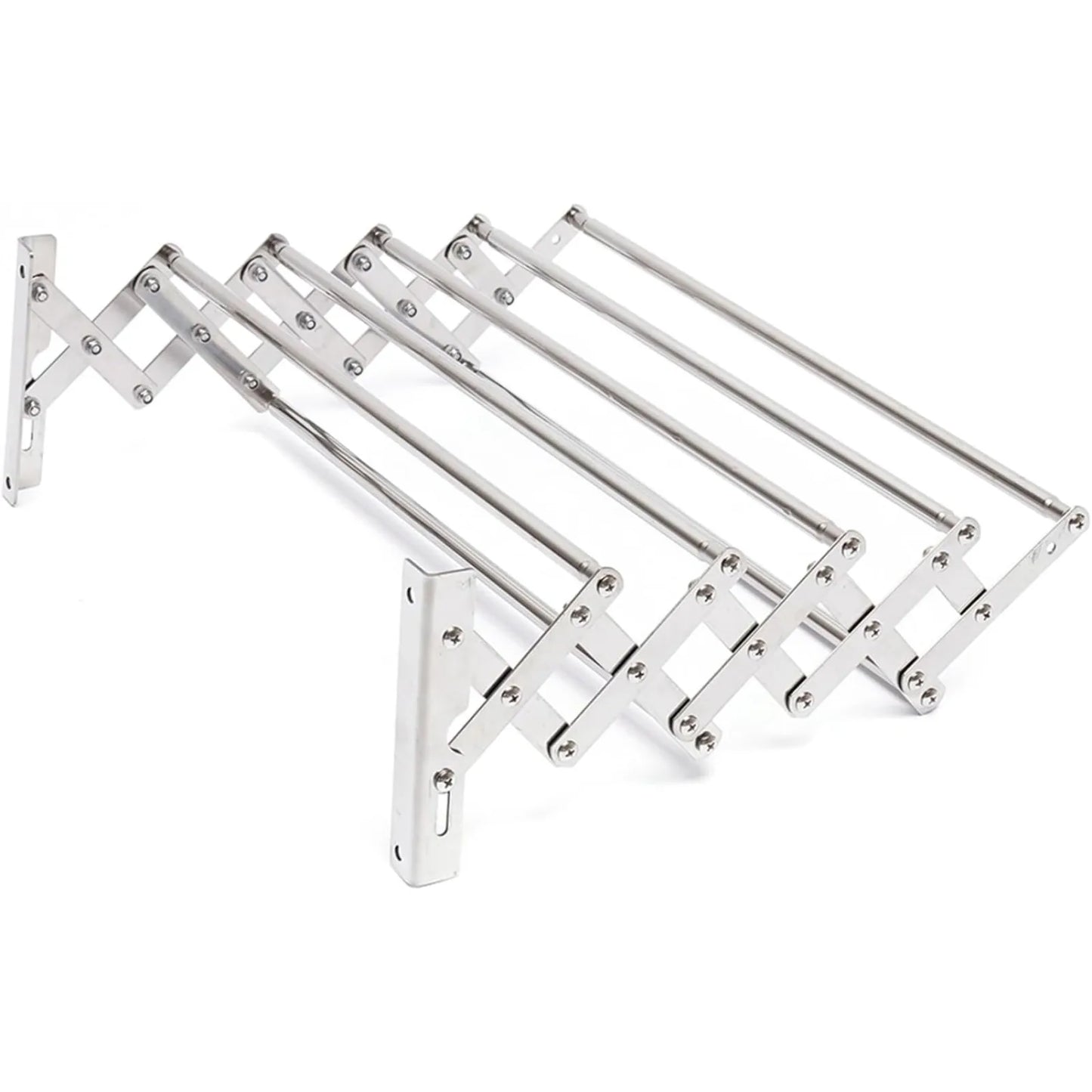 Bymaocar Stainless Steel Foldable Wall Mounted Clothes Airer For Bathroom