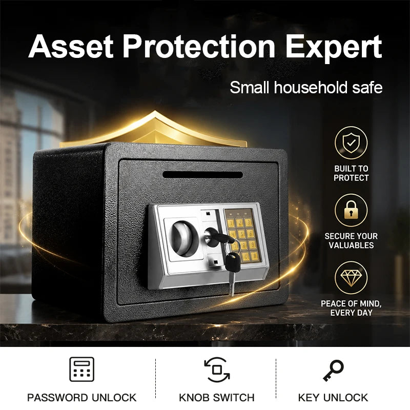 Digital Home Safe Box for Cash Jewelry and Important Documents