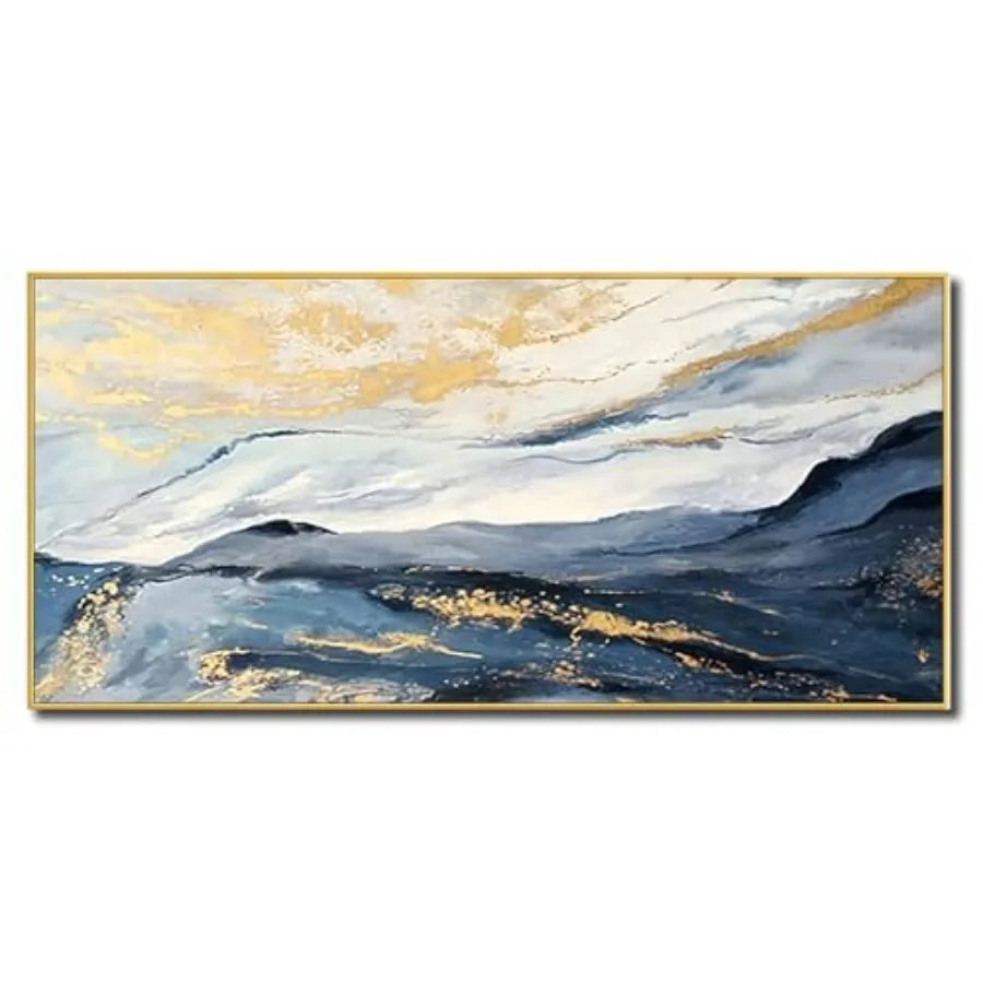 Modern Luxury Abstract Landscape Wall Art Poster On Canvas