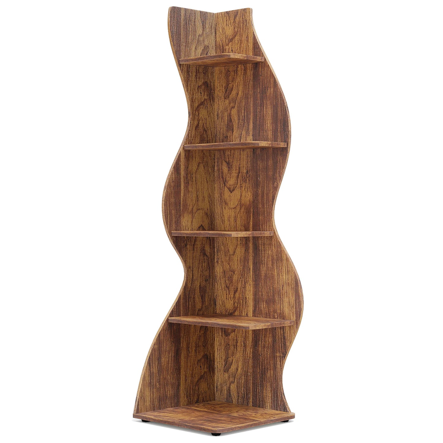 Tribesigns Five Tier Corner Shelf Wall Bookcase Plant Stand