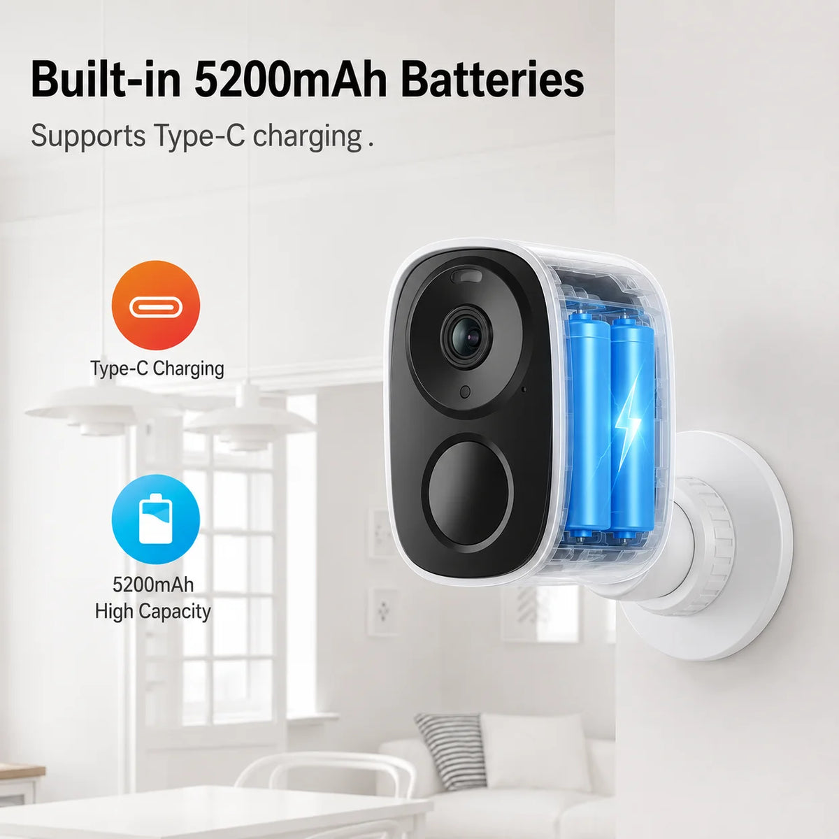 VStarcam 4K Wireless Outdoor Security Camera With PIR Motion Detection