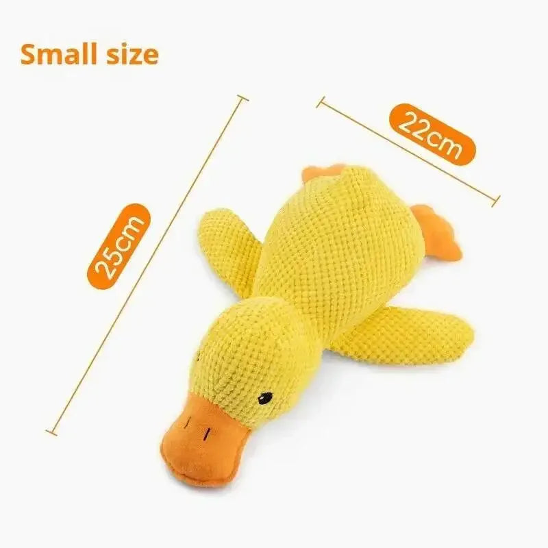 Squeaky Plush Duck Dog Toy Bite Resistant Chew