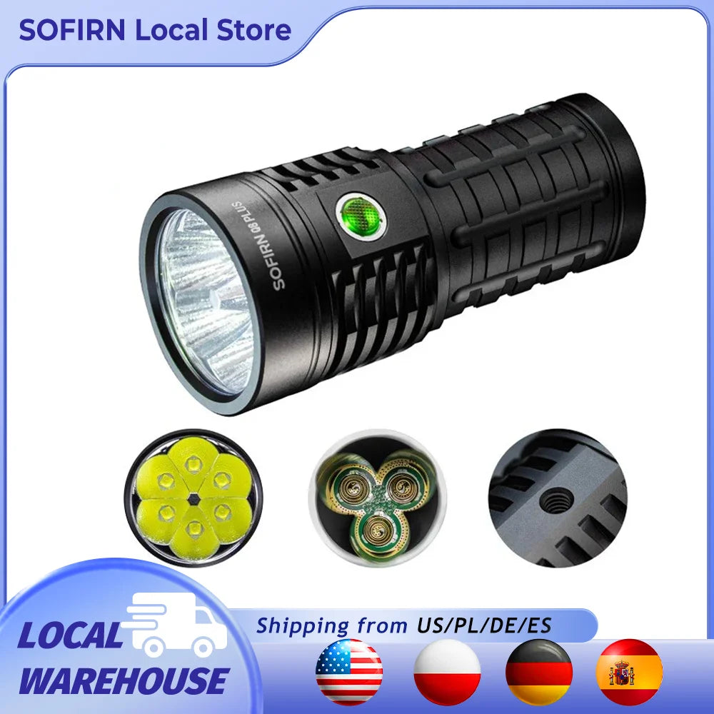 Sofirn Q8 Plus Rechargeable LED Flashlight With Reverse Charging