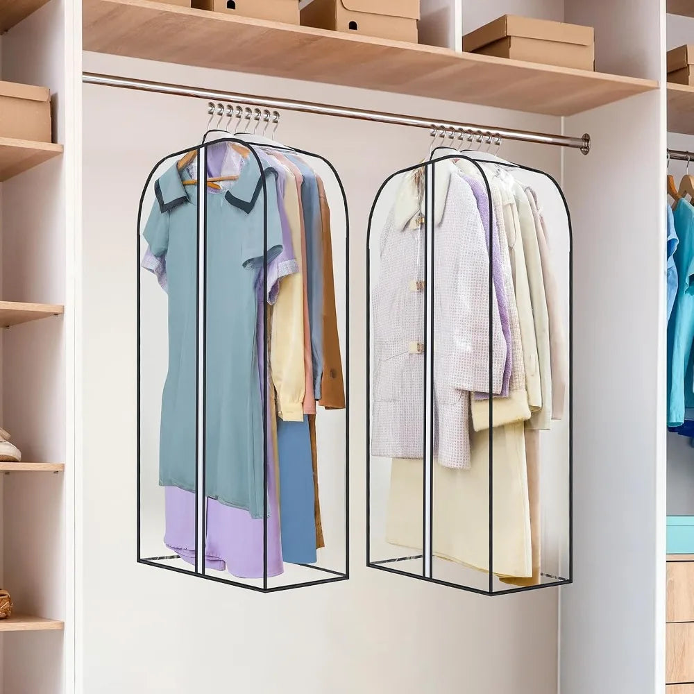 Garment Bags Double Sided Zippers Hanging Clothes Storage Suit Covers