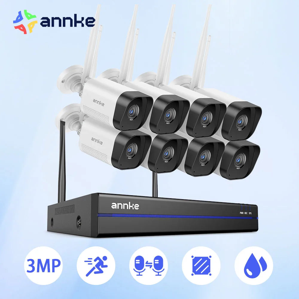 ANNKE WS300 WiFi Surveillance System 5MP NVR And 3MP Cameras