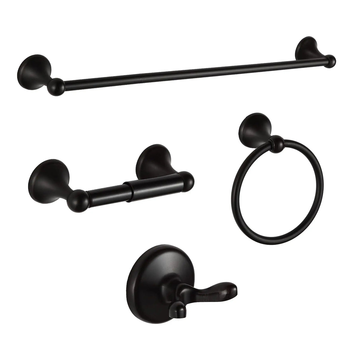 Modern Metal Bathroom Hardware Set Wall Mount Towel Bar Set
