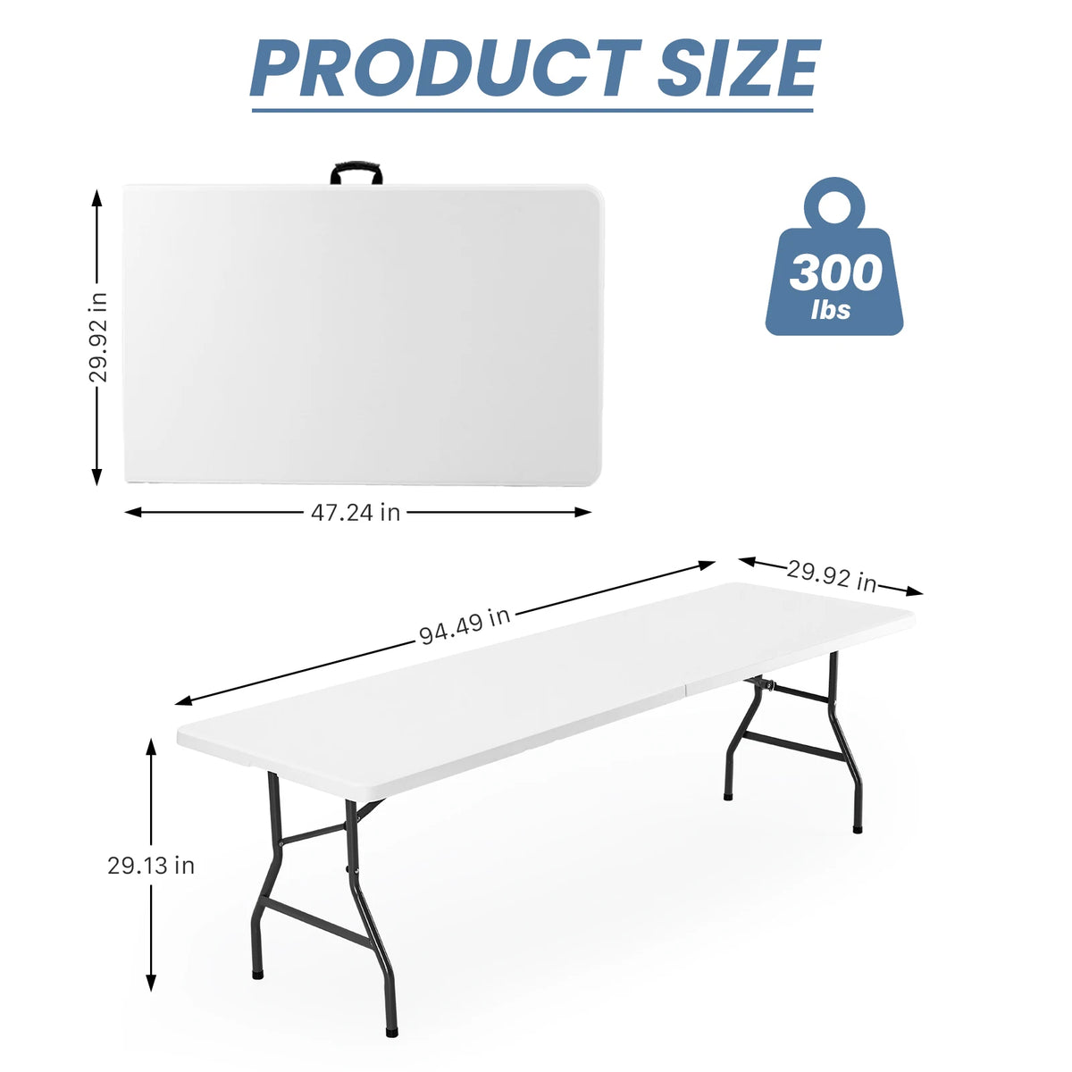 MCQ Folding Outdoor Picnic Table With Carrying Handle for Camping