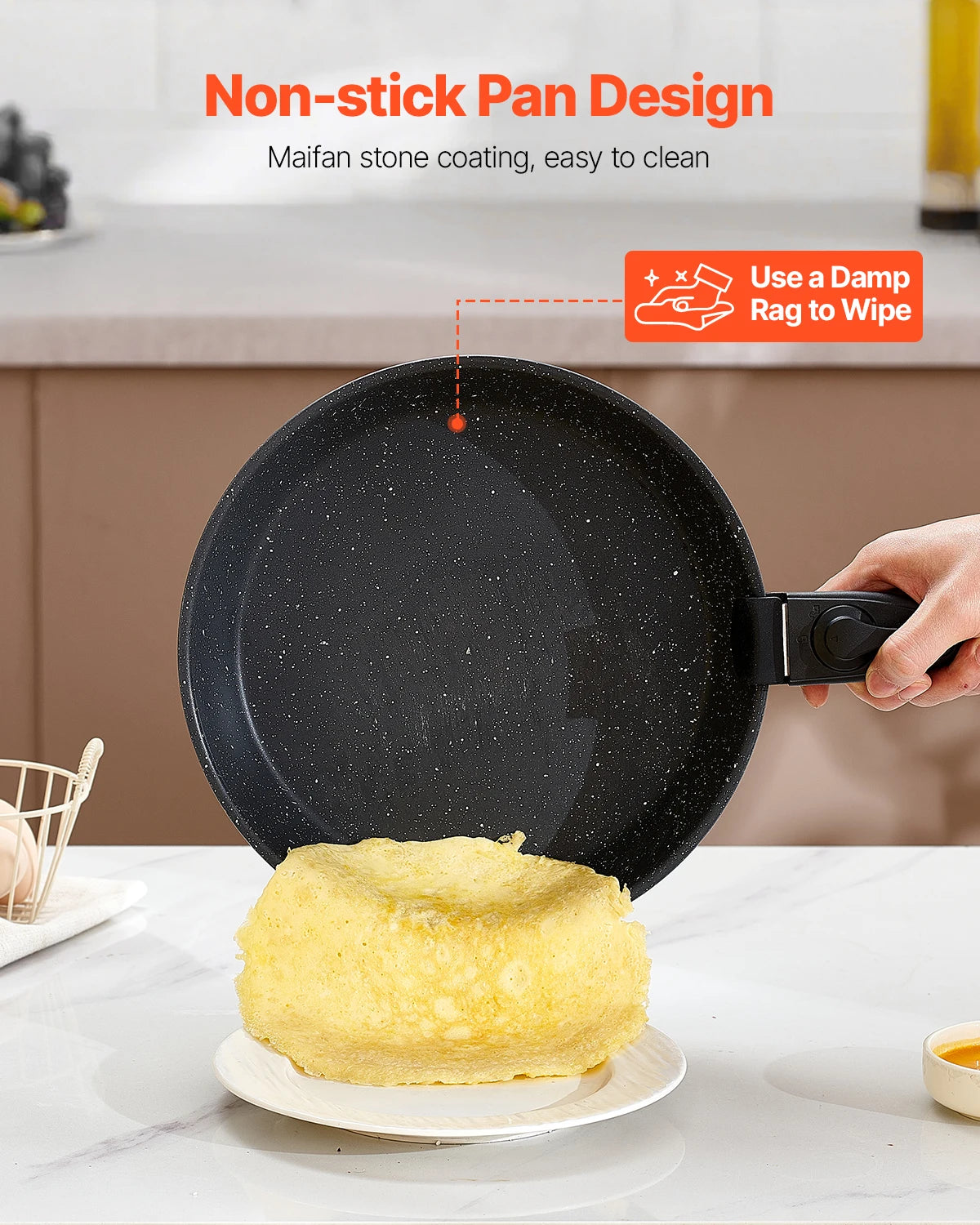SucceBuy Nonstick Granite Pots And Pans Cookware Set
