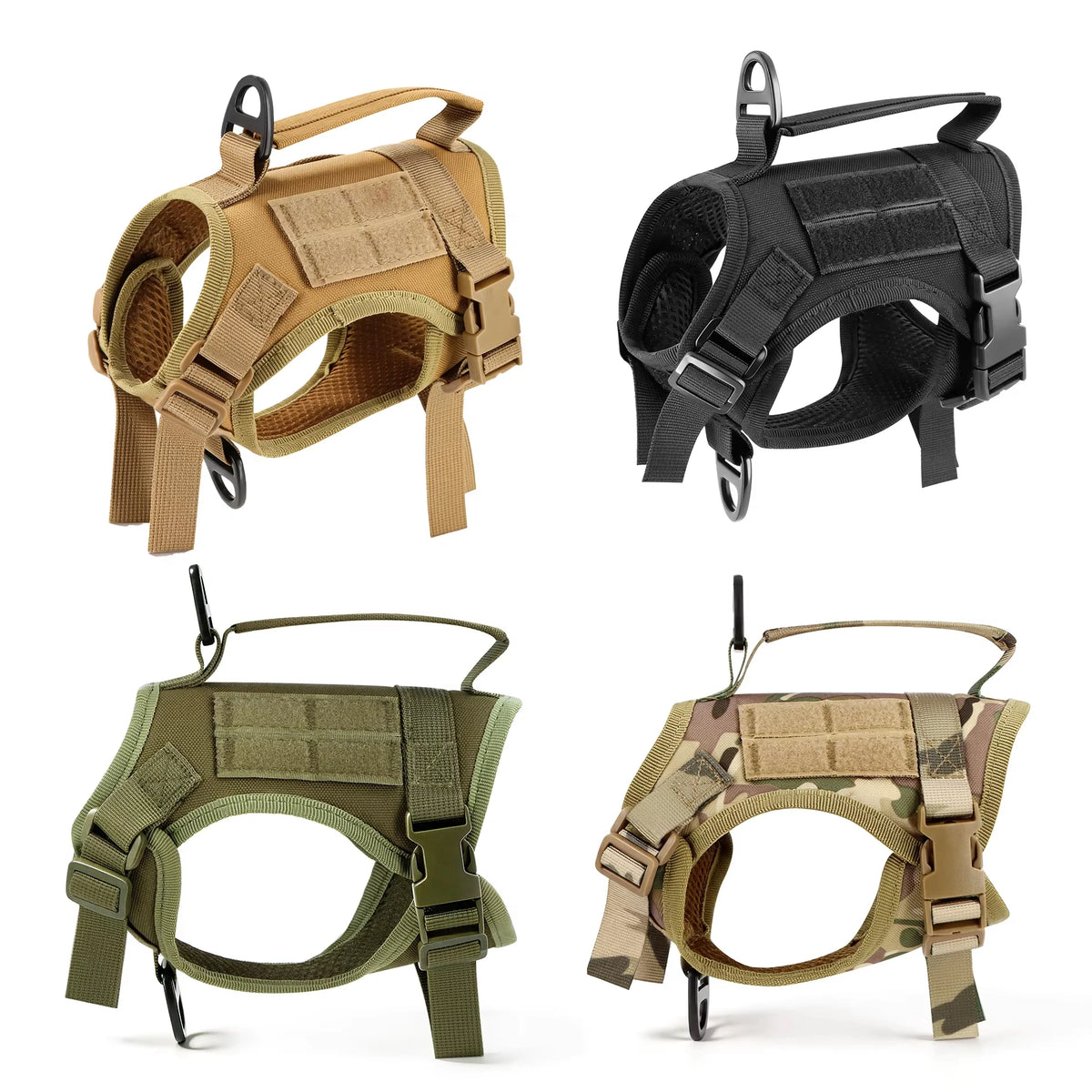 Tactical Cat Harness Leash Set Adjustable Soft Mesh Vest