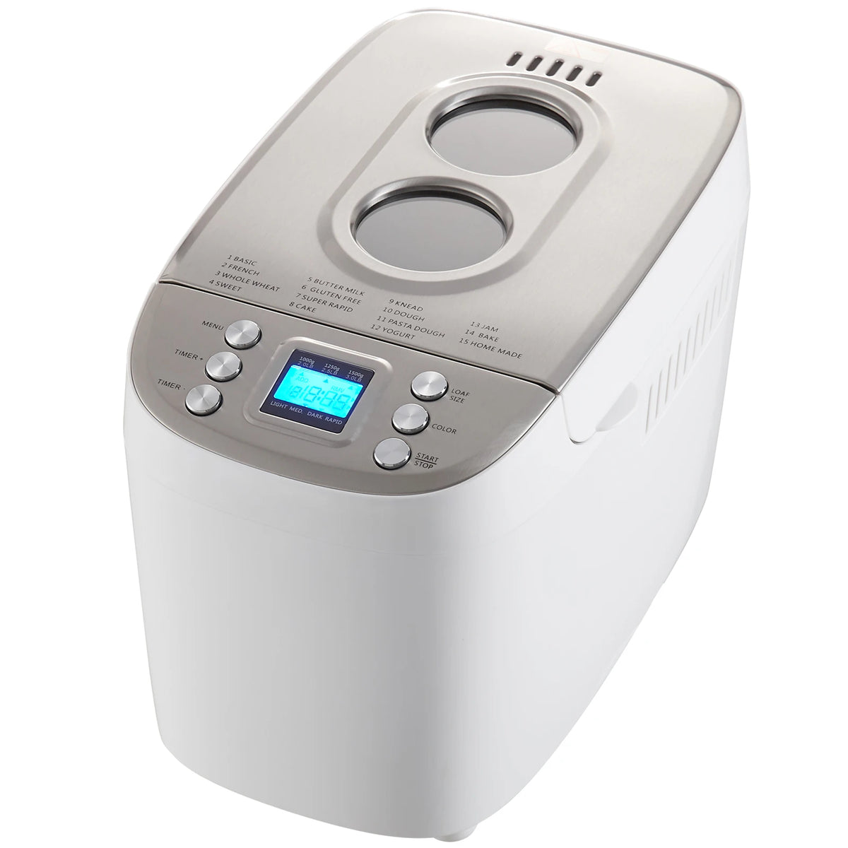 VEVOR Automatic 15In1 Bread Maker With Nonstick Ceramic Pan