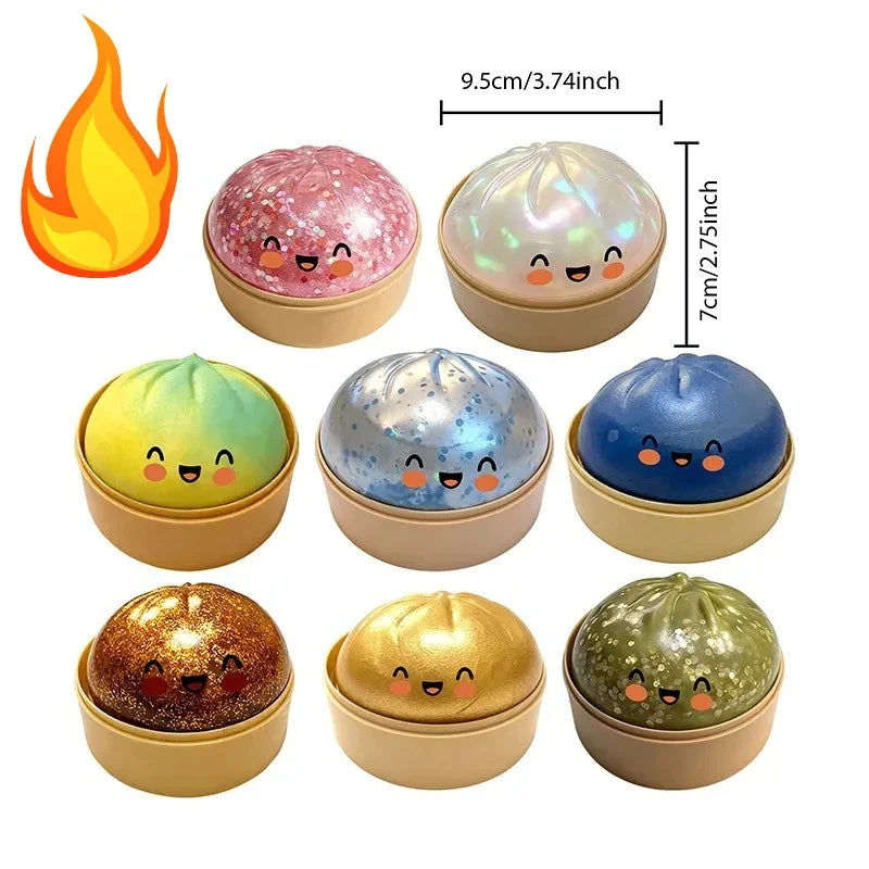 Simulation Flash Dumpling Pressure Ball Slow Rebound Stress Relief Toy