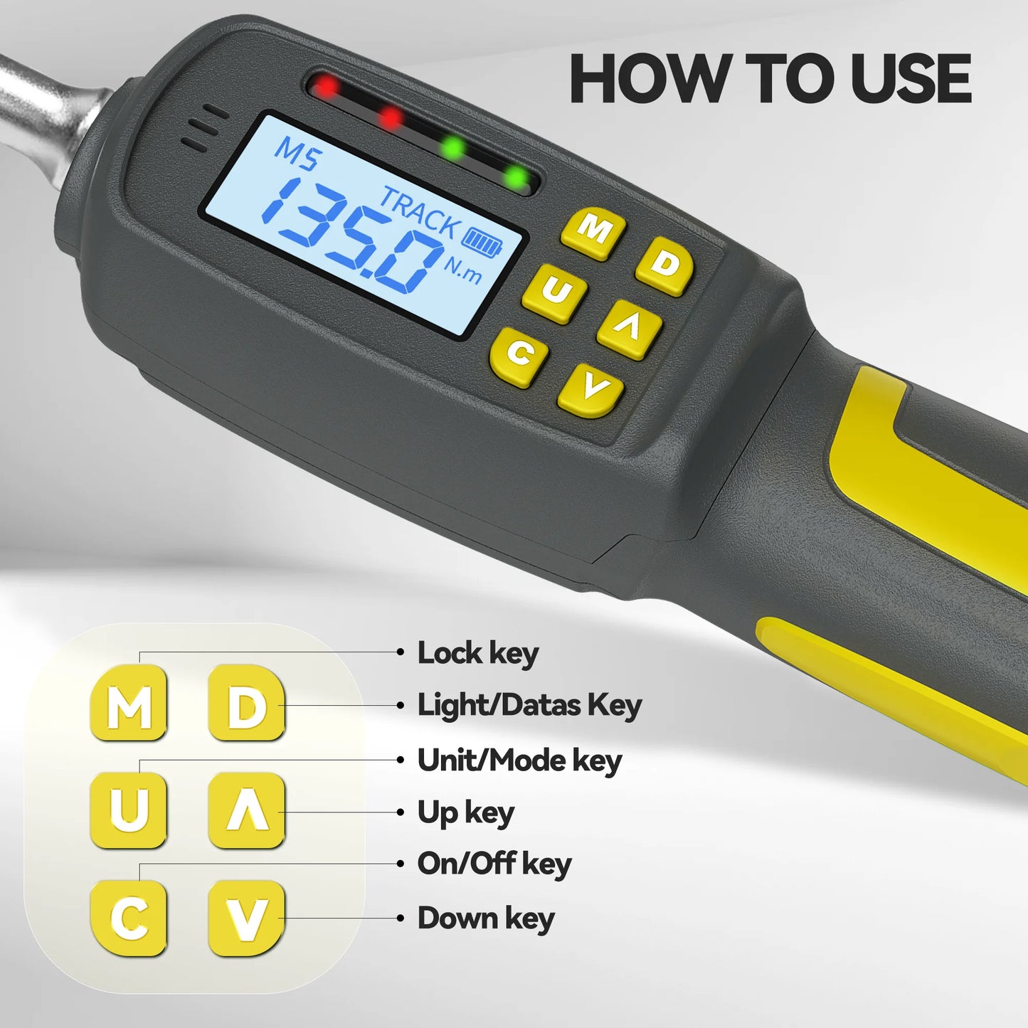 Waxtron Digital Torque Wrench 2 Percent Accuracy Automotive Tools