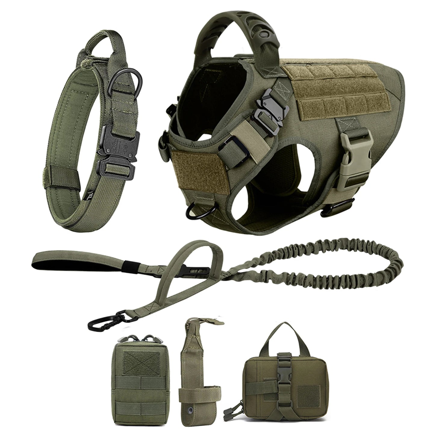 Nylon Dog Harness and Leash Set for Large Dogs Training Vest