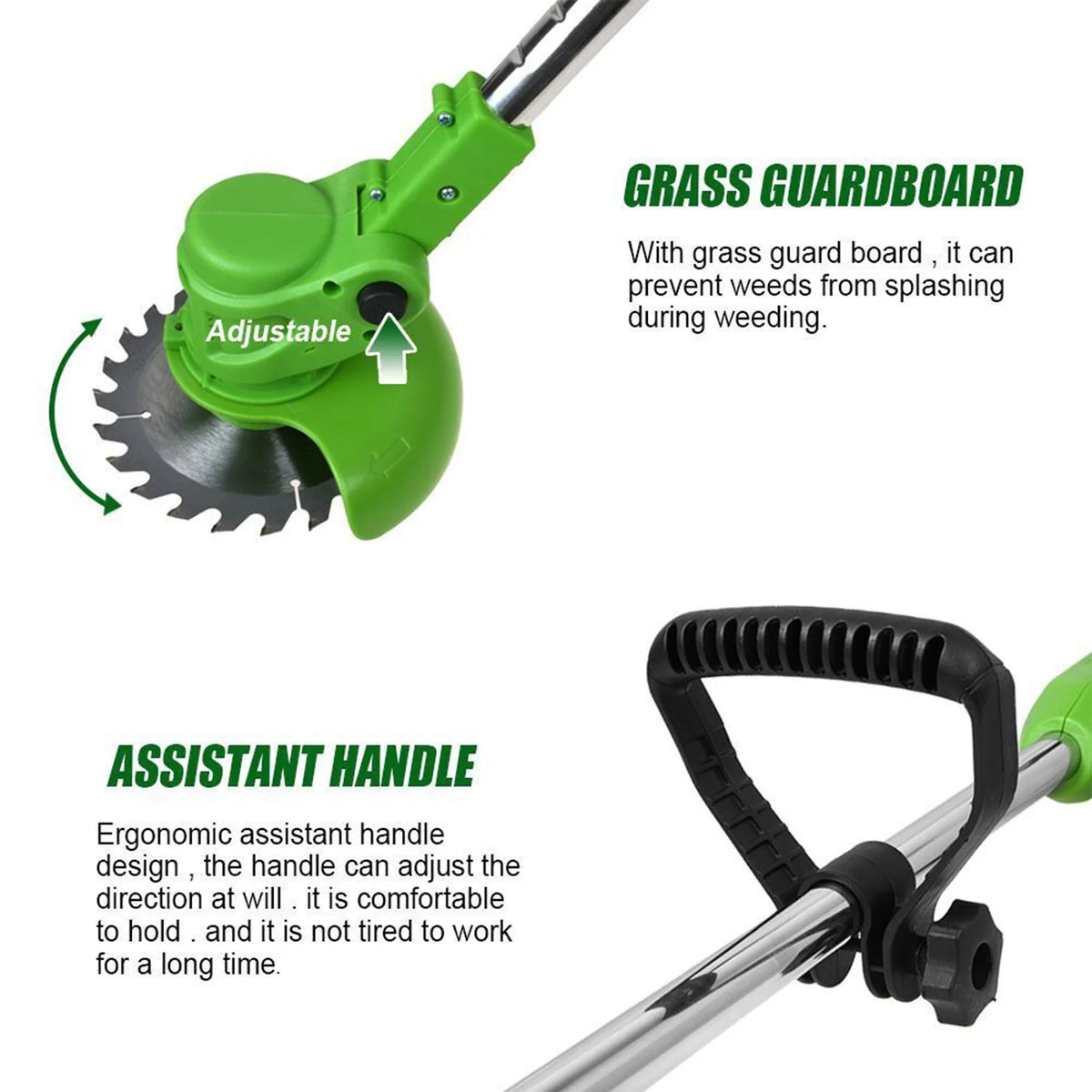Two In One Cordless Brushless Lawn Mower String Trimmer Edger