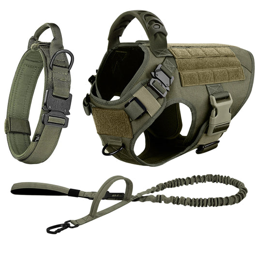 Nylon Dog Harness and Leash Set for Large Dogs Training Vest