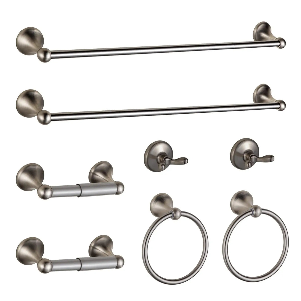 Modern Metal Bathroom Hardware Set Wall Mount Towel Bar Set