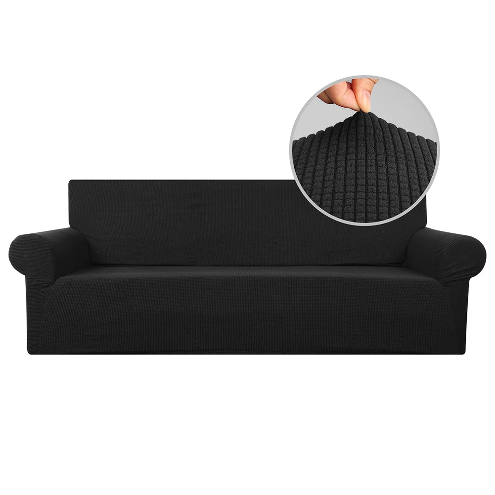 Jacquard Stretch Sofa Cover Pet Friendly Universal Slipcover