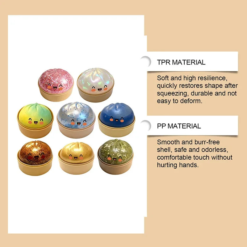 Simulation Flash Dumpling Pressure Ball Slow Rebound Stress Relief Toy