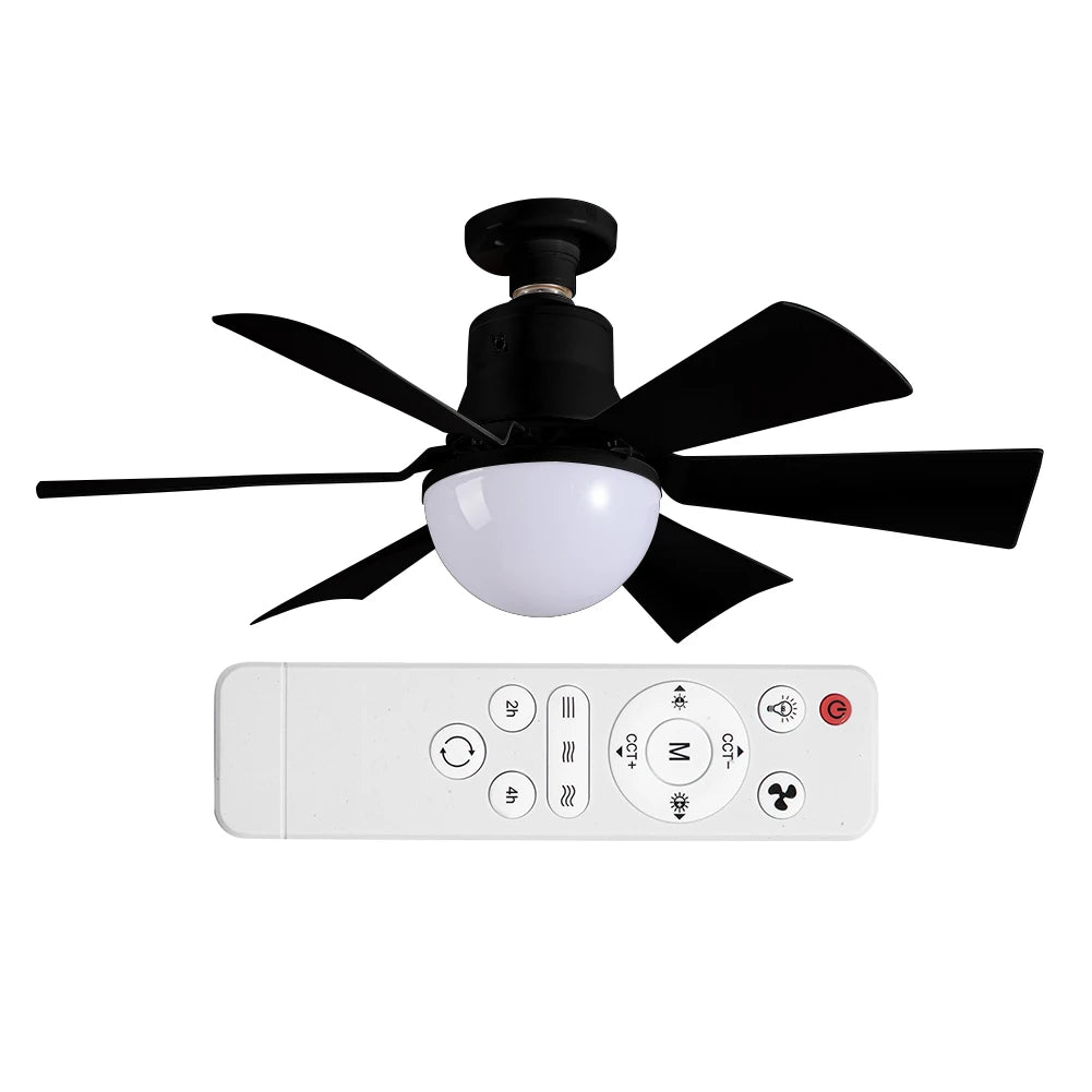 Sikiwind Ceiling Fan With Remote And Dimmable Light