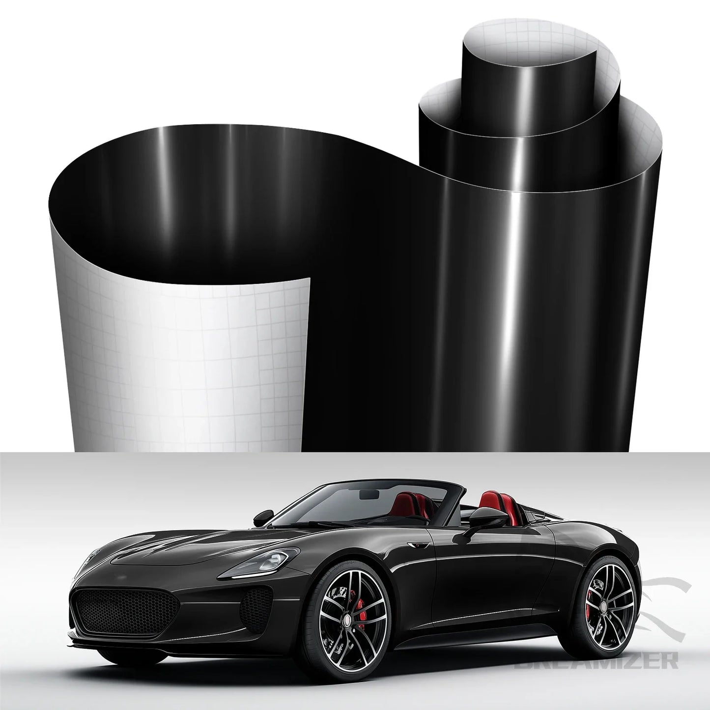 Carbon Fiber Car Wrap Vinyl Film Self Adhesive Decal