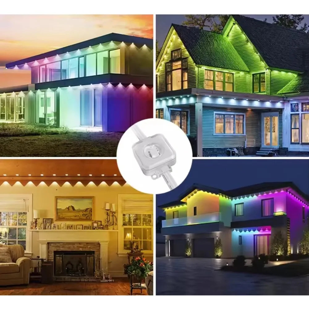 Mimirgb Smart Permanent Outdoor Eaves Lights With App Remote