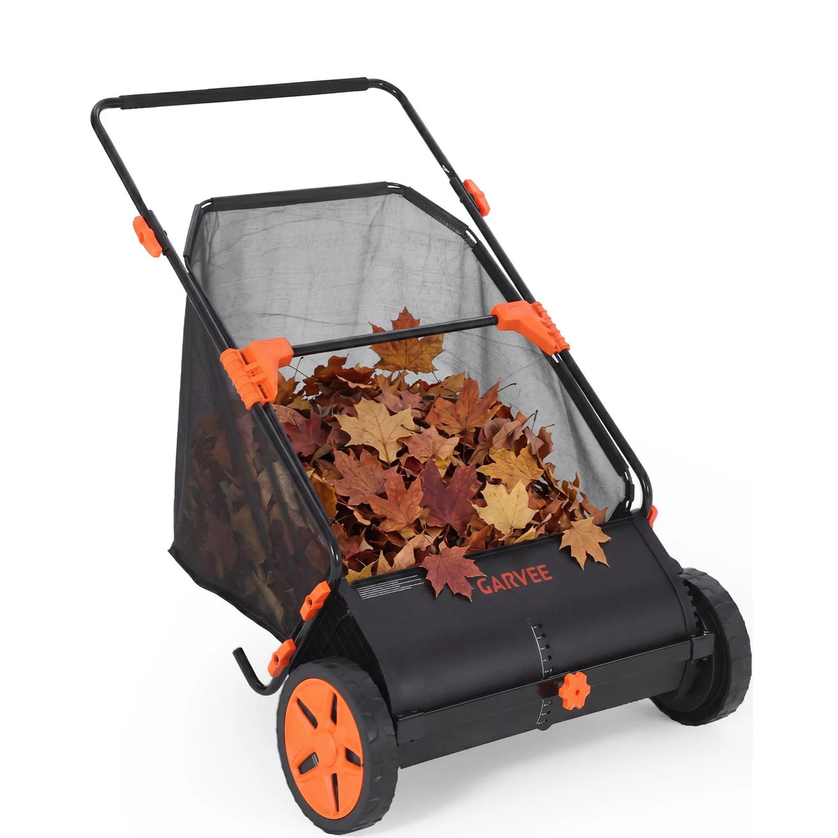 HiMISS Push Lawn Sweeper With Collection Bag And Four Brushes
