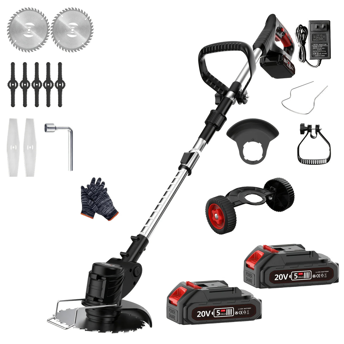 Firehelp Portable Cordless Electric Lawn Mower And Trimmer