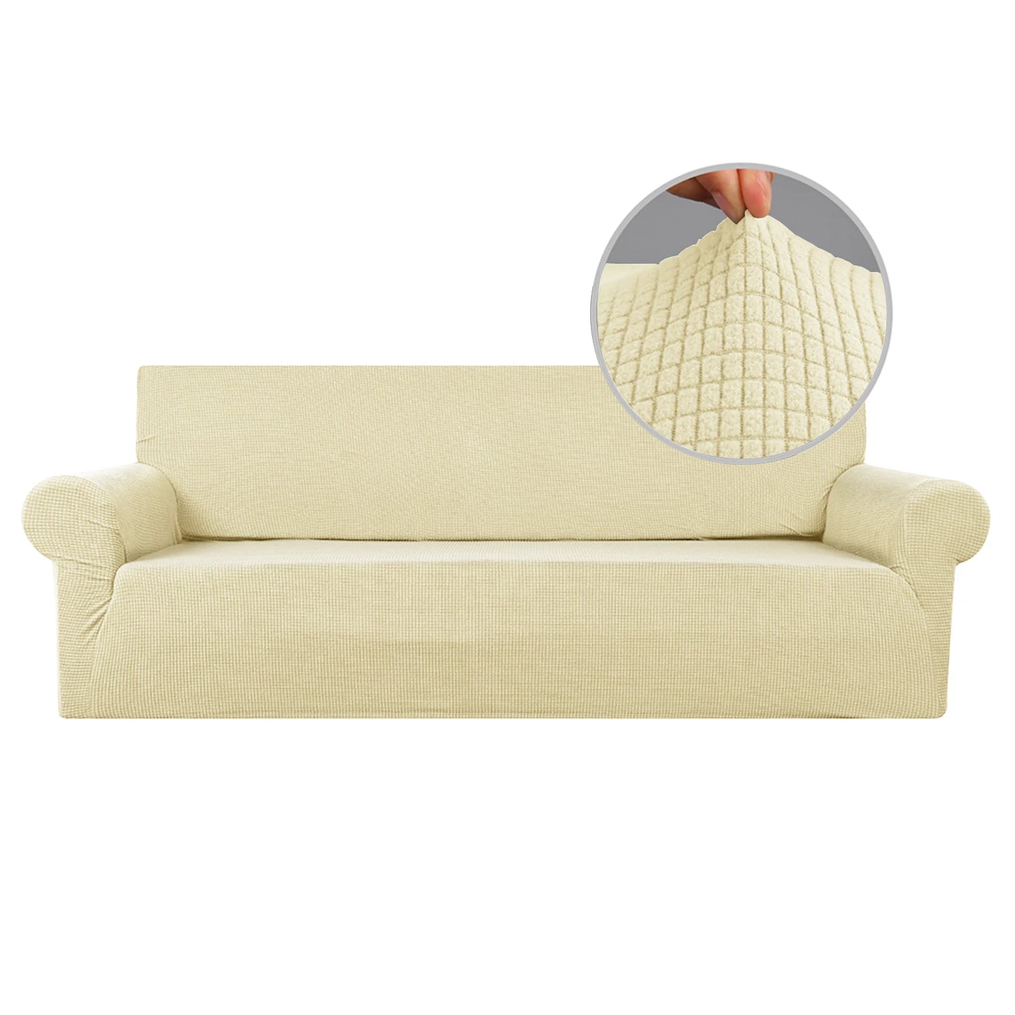 Jacquard Stretch Sofa Cover Pet Friendly Universal Slipcover