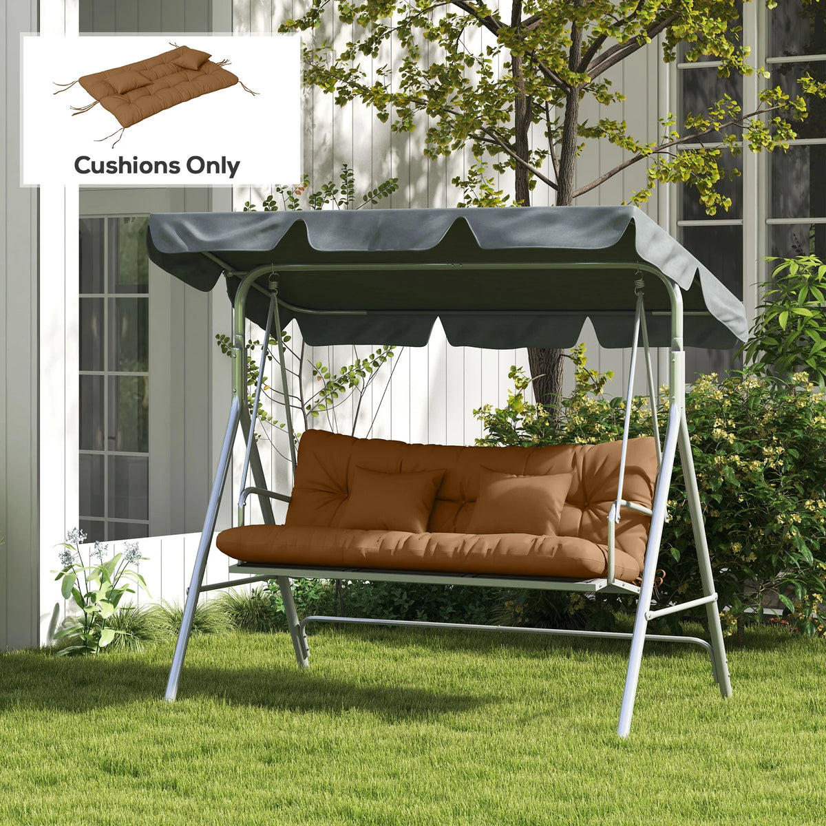Tufted Bench Cushions And Throw Pillows Replacement Pad For Outdoor Furniture