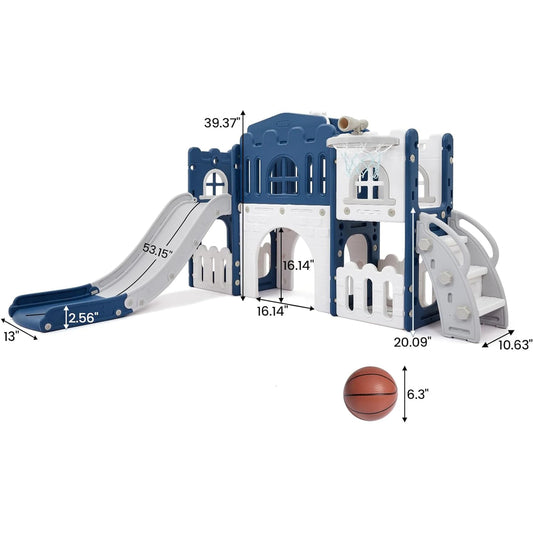 Eight In One Toddler Indoor Slide Playground Playset For Toddlers