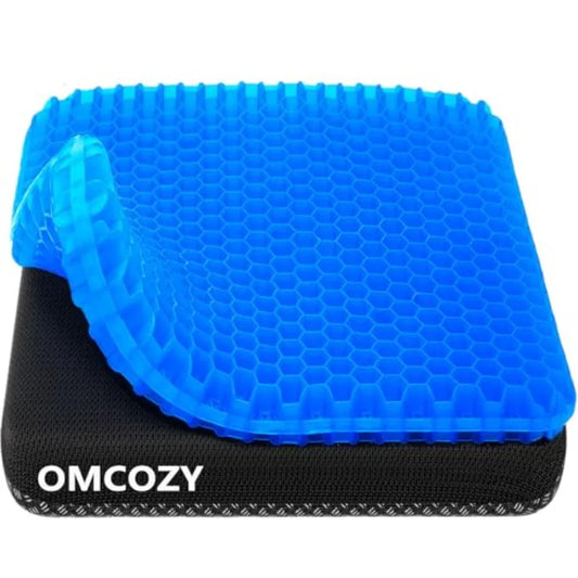 Gel Cooling Seat Cushion With Breathable Honeycomb Pressure Relief