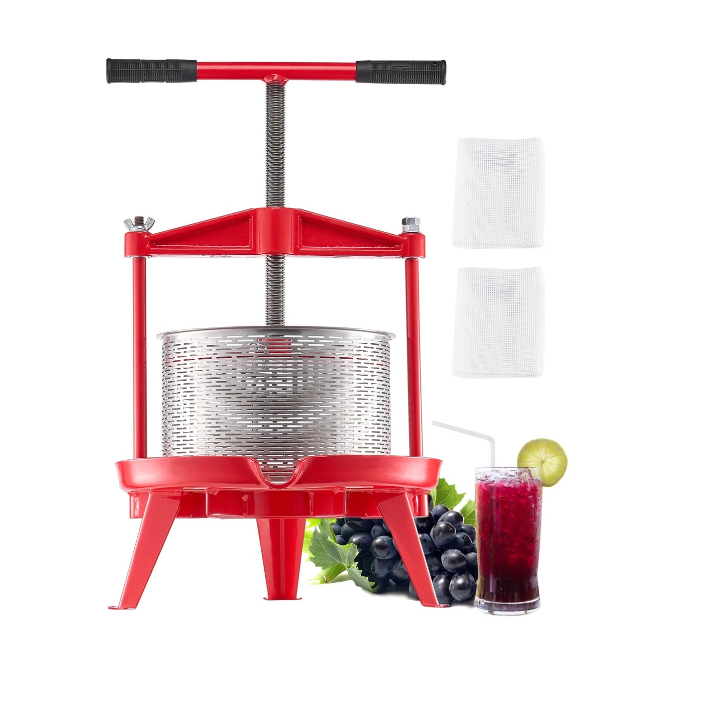 Stainless Steel Fruit Wine Press Manual With Cross Beam And Triangular Structure