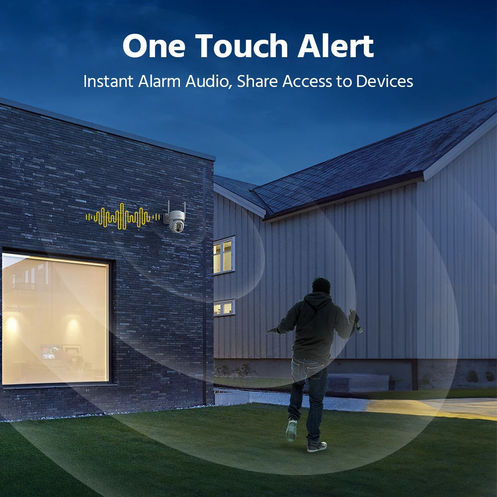 ANNKE 4MP Wireless Battery Security Camera System Auto Tracking